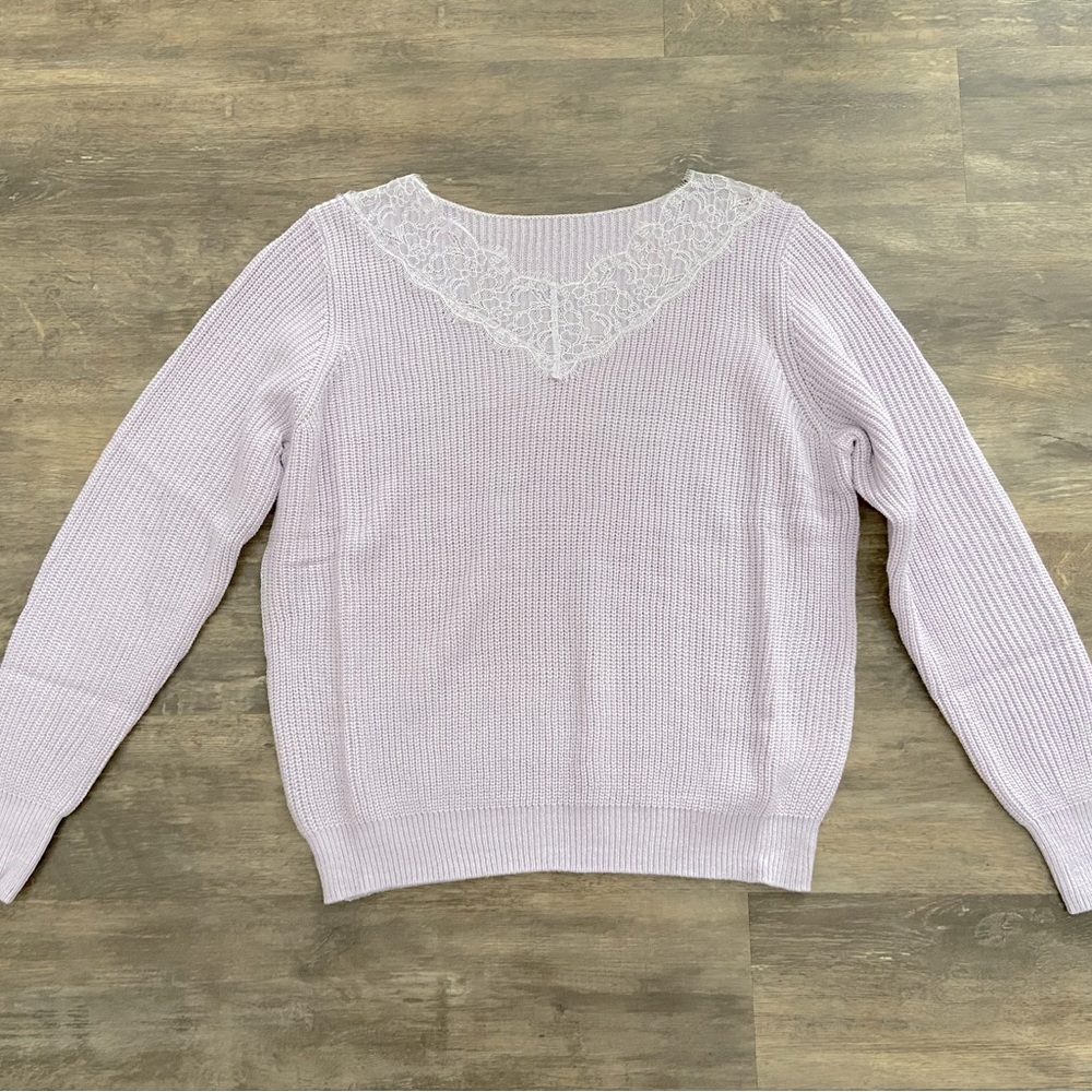 Lilac Lace Sweater